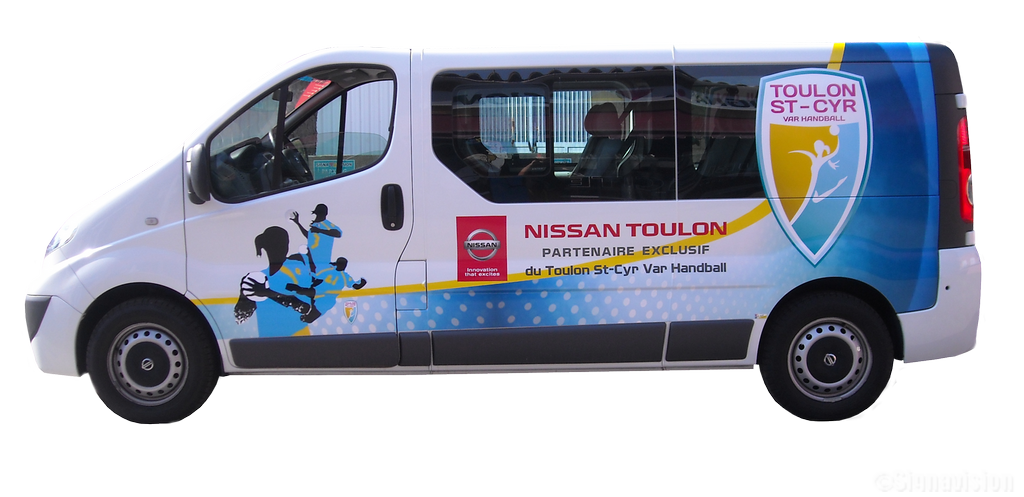 NISSAN TOULON marquage publicitaire véhicule